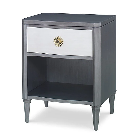 Ambella Home Halley Nightstand in Grey/Linen 17584-830-002