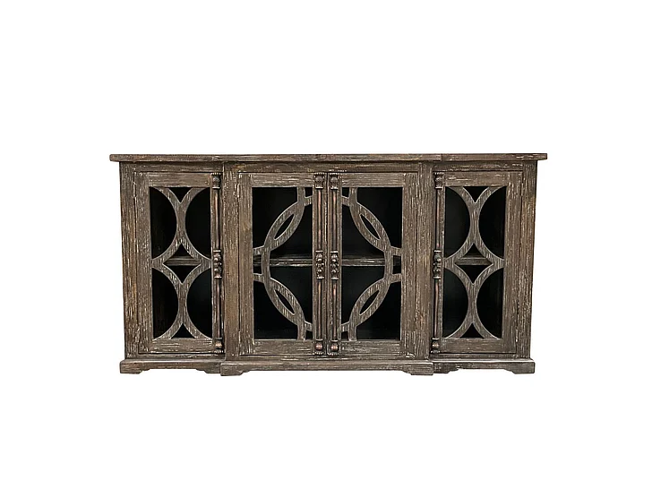 Split Nickel Circle Door Console MIC-177-CDC | COCI41