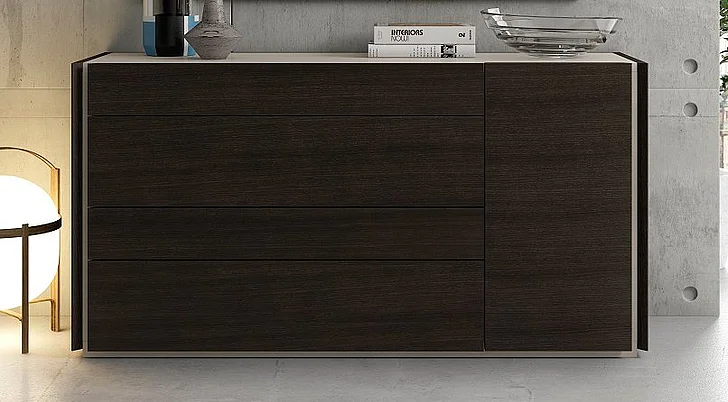 J&M Furniture Porto Premium Dresser in Light Grey CLOSEOUT