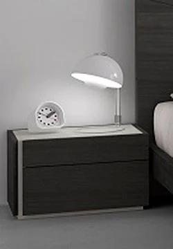 J&M Furniture Faro Right Facing Night Stand in Wenge / Light Grey CLOSEOUT