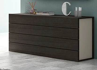 J&M Furniture Maia Dresser in Light Grey/Wenge CLOSEOUT