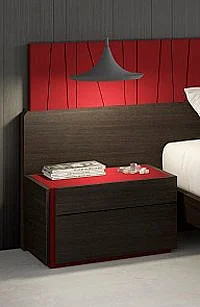 J&M Furniture Lagos Premium Right Nightstand in Light Grey CLOSEOUT