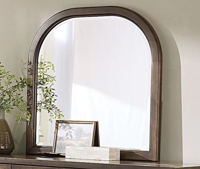 Vaughan-Bassett Pure Maple Arch Mirror in Maple Syrup 180-446
