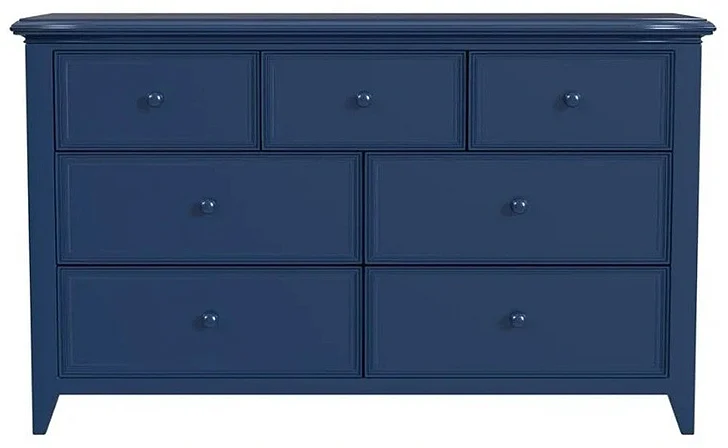 My Home Furnishings Bailey 7 Drawer Dresser in Williamsburg Blue 1805-102