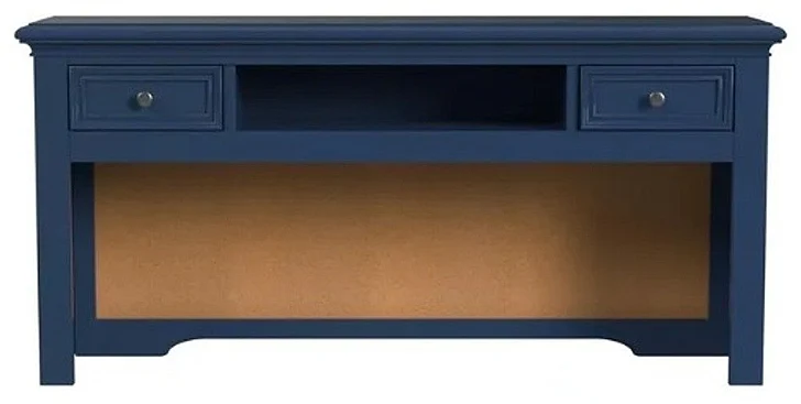 My Home Furnishings Bailey Desk Hutch in Williamsburg Blue 1805-711