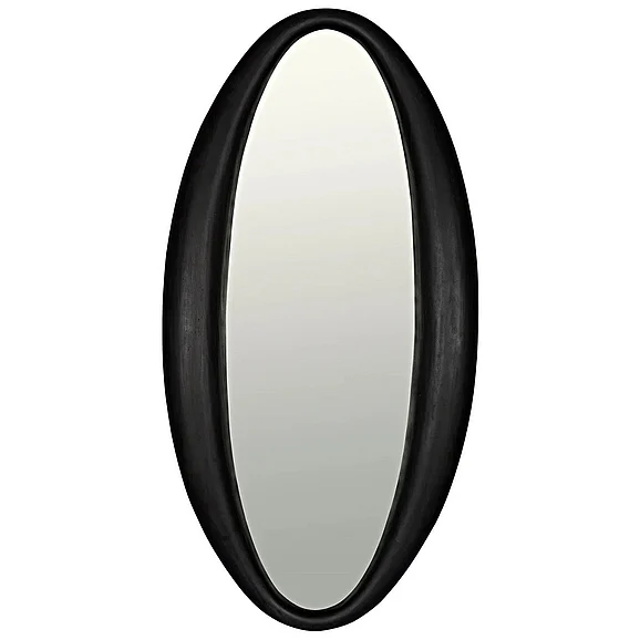 Noir Furniture Woolsey Mirror in Charcoal Black AE-03CHB