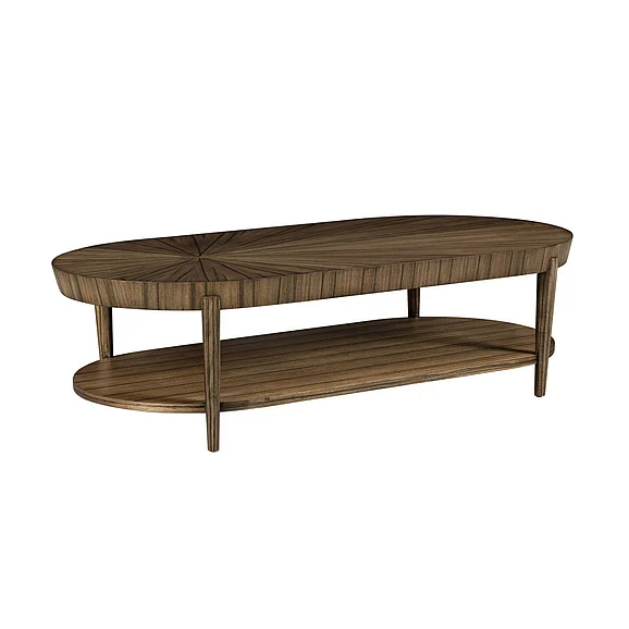 Oliver Home Woodstock Coffee Table in Pecan 1816-45