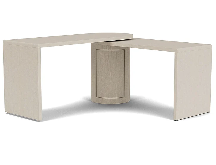 Riverside Furniture Maren Swivel Desk in White 18232;18233