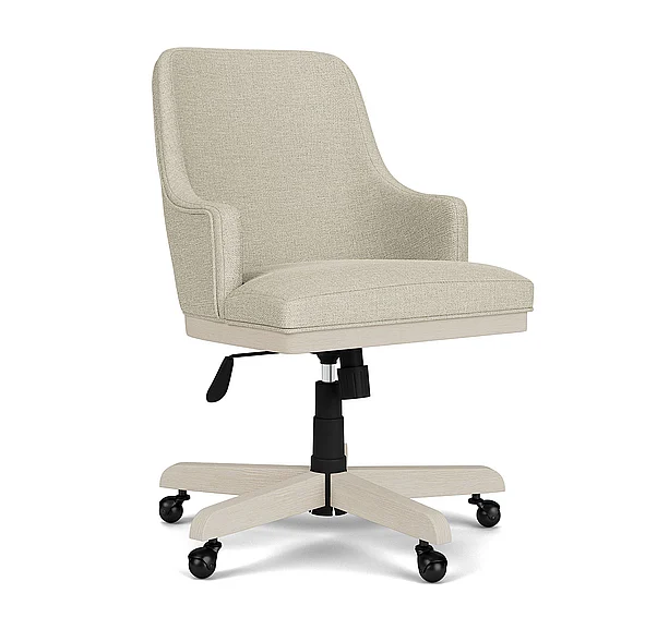 Riverside Furniture Maren Upholstered Desk Chair in White 18238