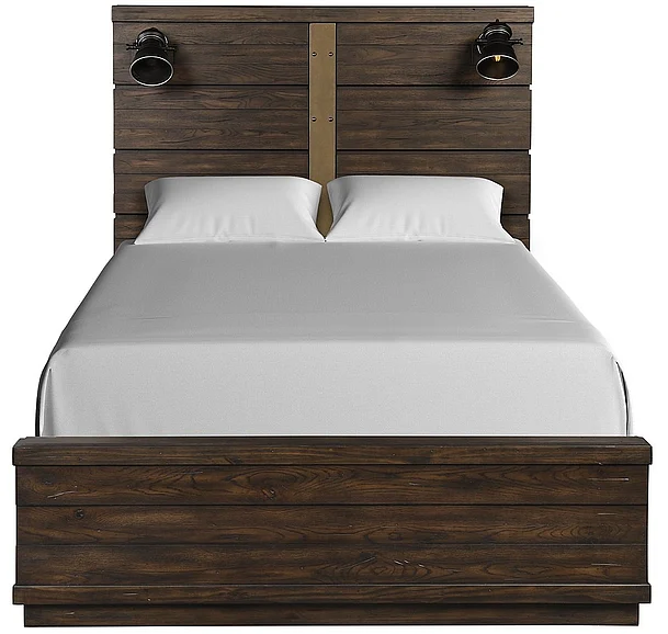 Emma Mason Signature Sunhaven Queen Panel Bed in Brown