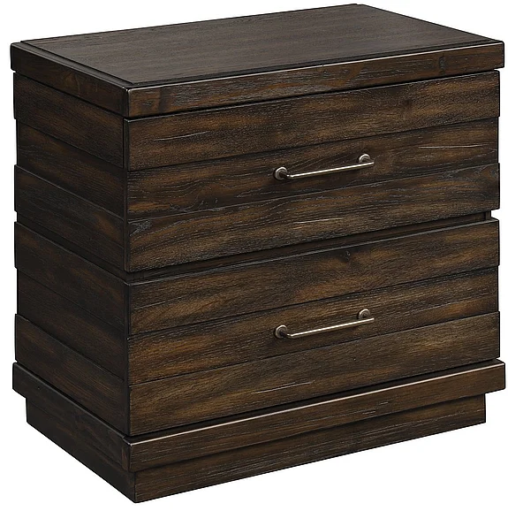 Emma Mason Signature Sunhaven 2 Drawer Nightstand in Brown