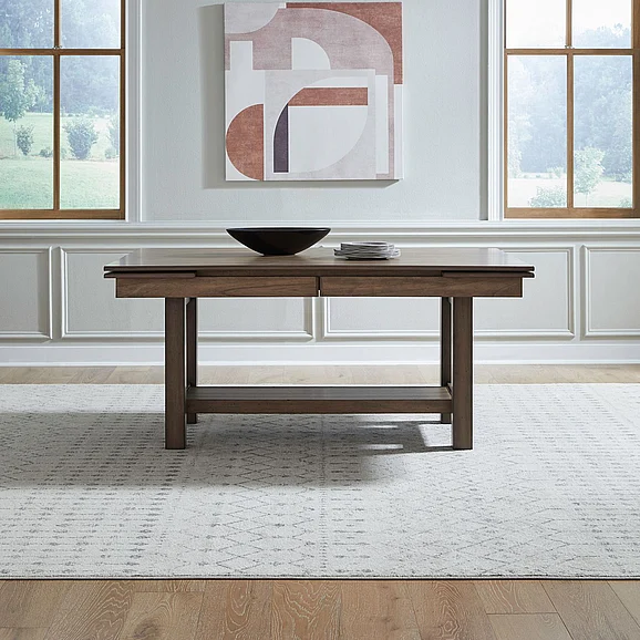 Liberty Furniture Brook Bay Trestle Table in Sandstone 182WT-CD-TRS