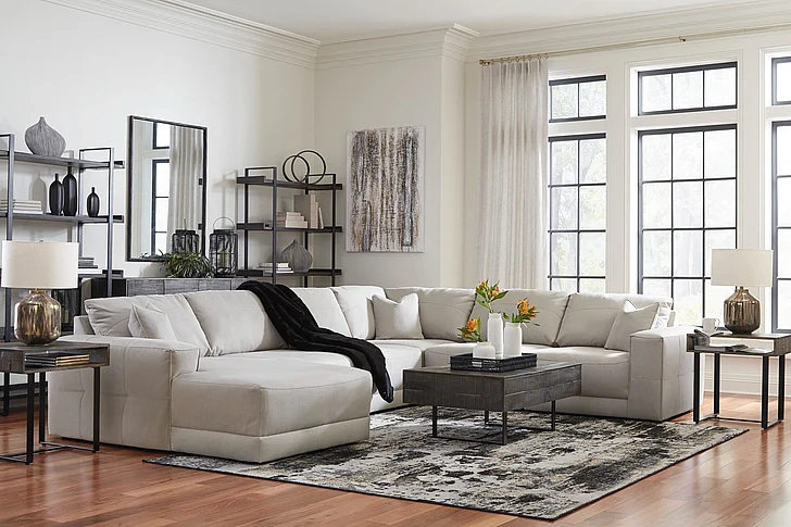 Next-Gen Gaucho 6-Piece Sectional with LAF Chaise in Gray