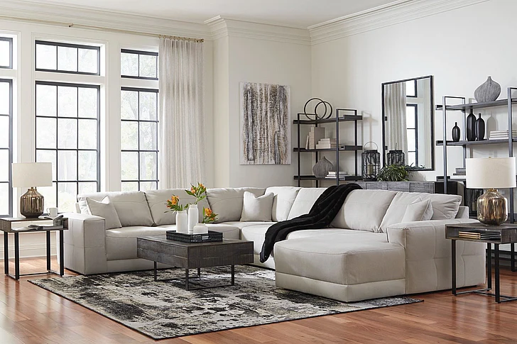 Next-Gen Gaucho 6-Piece Sectional with RAF Chaise in Gray