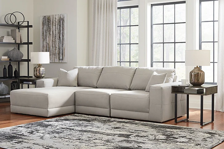 Next-Gen Gaucho 3-Piece Sectional Sofa with LAF Chaise in Gray