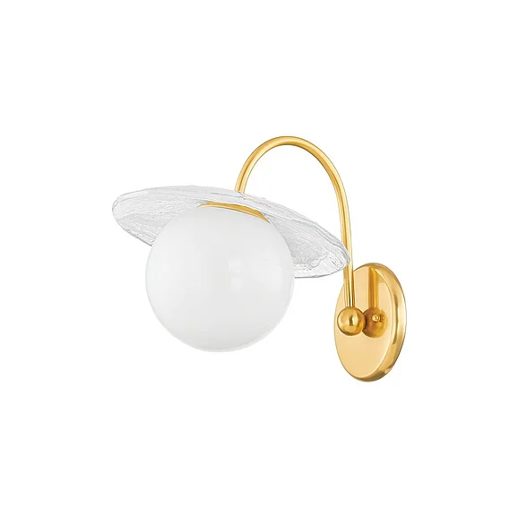 Hudson Valley Lighting Stamford Wall Sconce in Aged Brass 1831-AGB