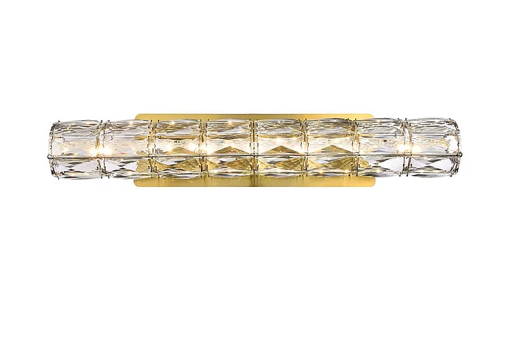 Elegant Valetta 24 In. Led Linear Wall Sconce in Gold 3501W24G