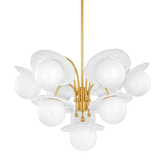 Hudson Valley Lighting Stamford Chandelier in Aged Brass 1833-AGB