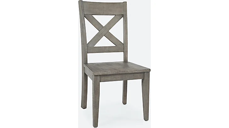 Jofran Outer Banks X-Back Chair in Gray 1841-395KD (Set of 2)