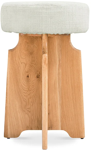 Meridian Jasper Boucle Fabric Counter Stool in Cream Boucle Fabric 837Cream-C