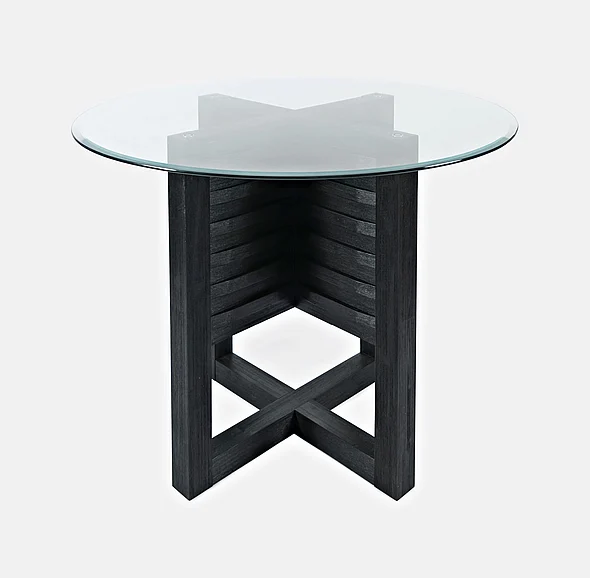 Jofran Altamonte 48" Round Counter Dining Table in Dark Charcoal 1851-50BG48RD