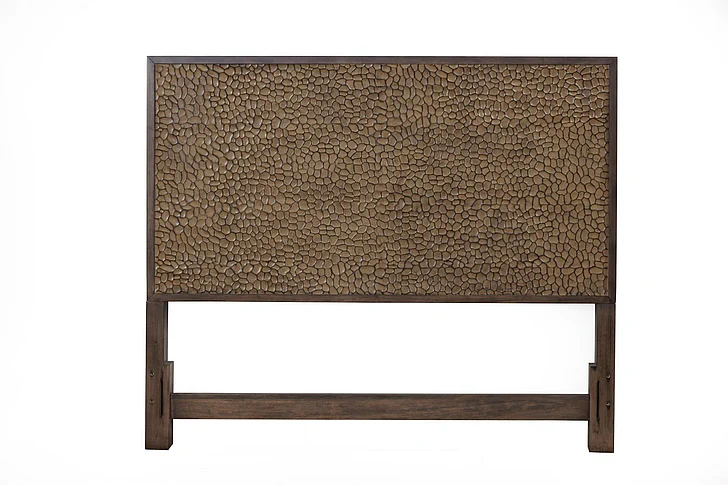 Alpine Furniture Brown Pearl Queen Headboard, Brown Bronze 1859-01Q-HB