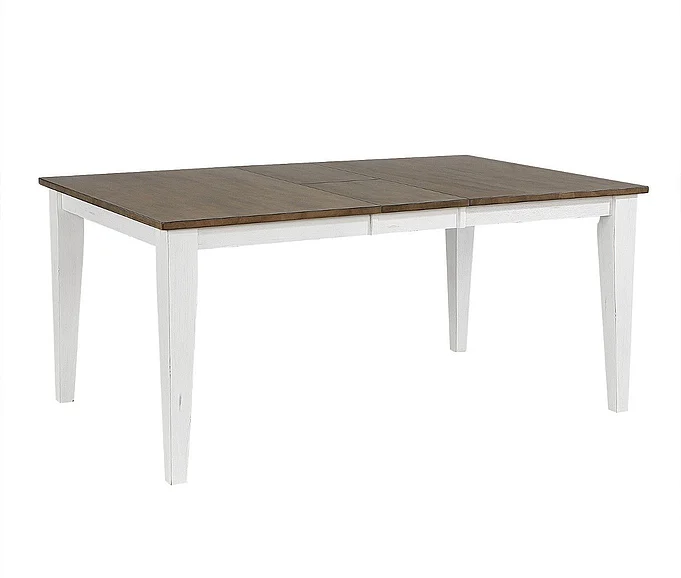 ECI Furniture Ashford Leg Table in White 1859-22-LT