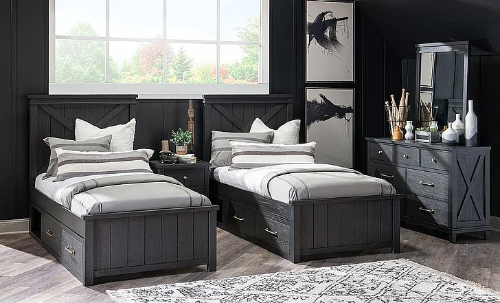 Legacy Classic Flatiron 2pc Youth Bedroom Set in Midnight
