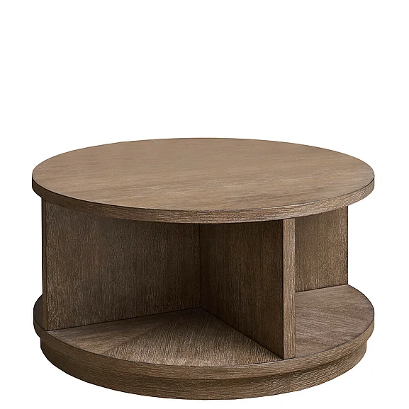 Riverside Furniture Landry Round Cocktail Table in Casual Mink 18802