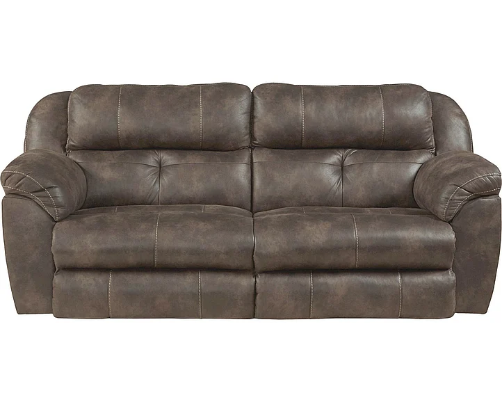 Catnapper Ferrington Sofa Power Headrest Lay Flat Reclining Sofa in Dusk