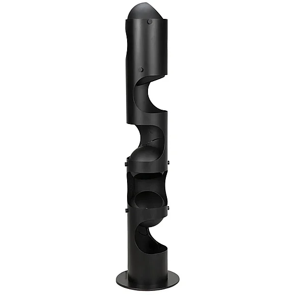 Noir Furniture Columna Floor Lamp in Black Steel LAMP756MTB