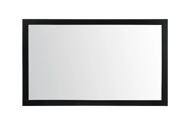 Elegant Aqua Vanity Mirror 60X36 In. in Black VM26036BK