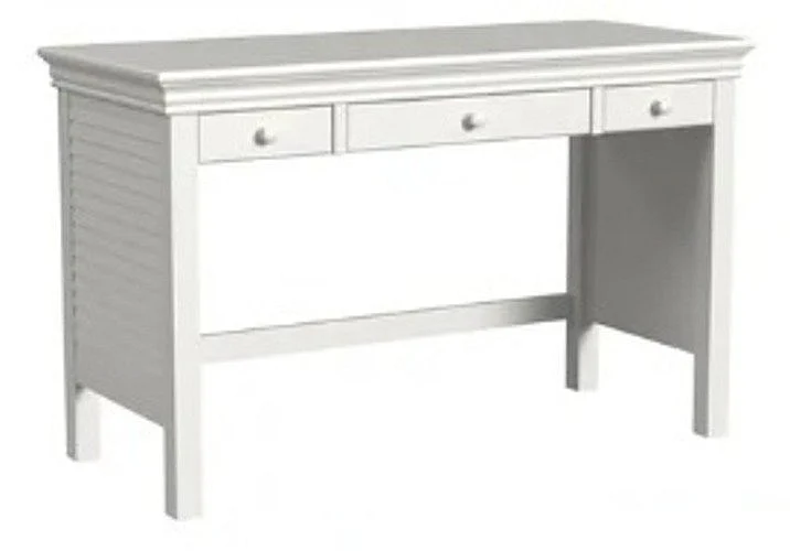 My Home Furnishings Neopolitan 3 Drawer Desk in Creamy White 1902-701