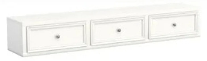 My Home Furnishings Neopolitan 3 Drawers Storage Box in Creamy White 1902-742