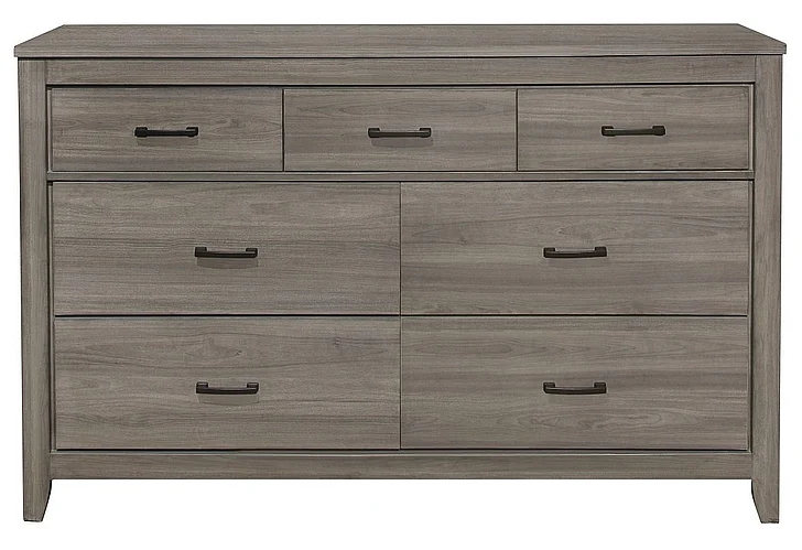 Homelegance Waldorf 7 Drawer Dresser in Dark Gray 1902-5