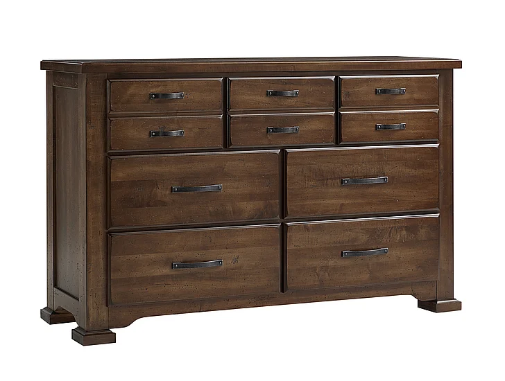 Vaughan-Bassett Joinery 6 Drawer Dresser in Natural Oak 192-003
