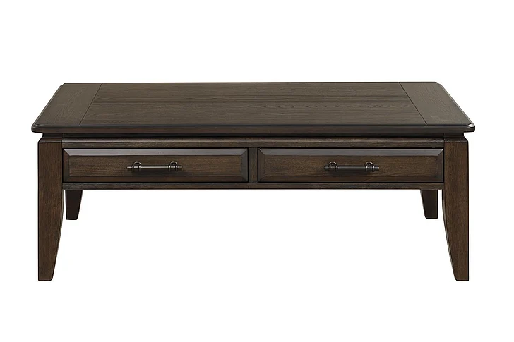 Emma Mason Signature Saddle Ridge Lane Cocktail Table in Elm