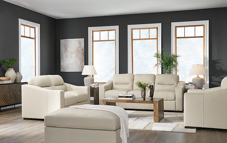 Treasure Trove 2-Piece Living Room Set in Almond