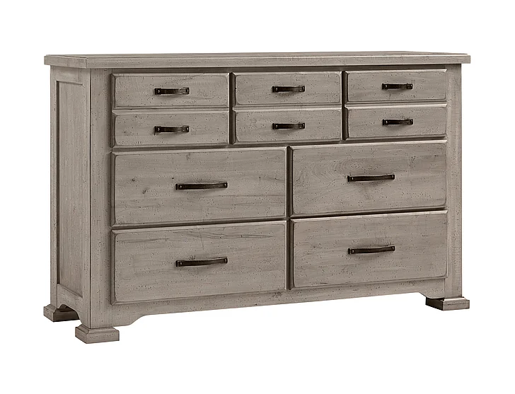 Vaughan-Bassett Joinery 6 Drawer Dresser in Washed White Oak 194-003