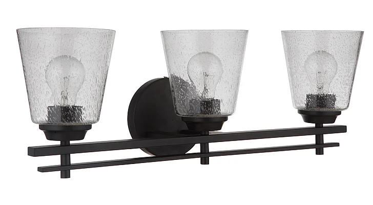 Craftmade Drake 3 Light Vanity in Flat Black 19624FB3