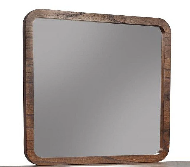 Alpine Furniture Belham Mirror in Two Tone - Dark Walnut & Black 1971-06
