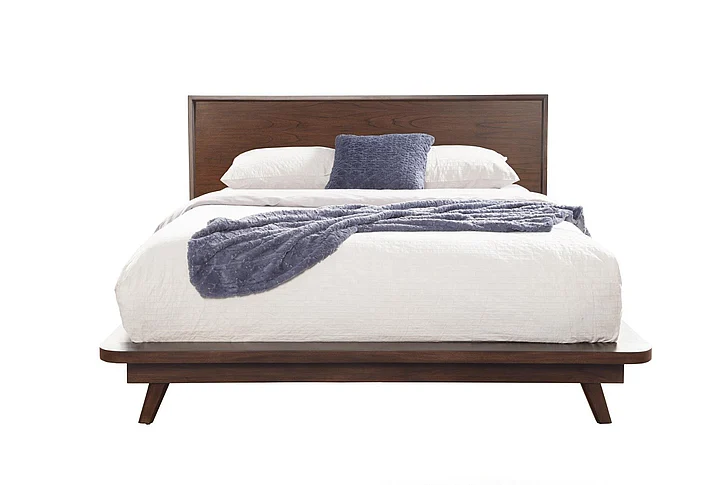 Alpine Furniture Gramercy Full Platform Bed in Walnut 1978-08F