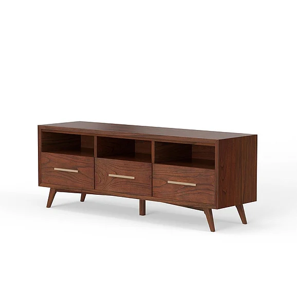 Alpine Furniture Gramercy TV Console in Walnut 1978-10