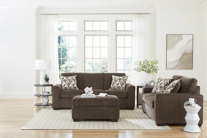 Peak Living 1980 2pc Living Room Set in M11697 Nutmeg CUSTOM ITEM