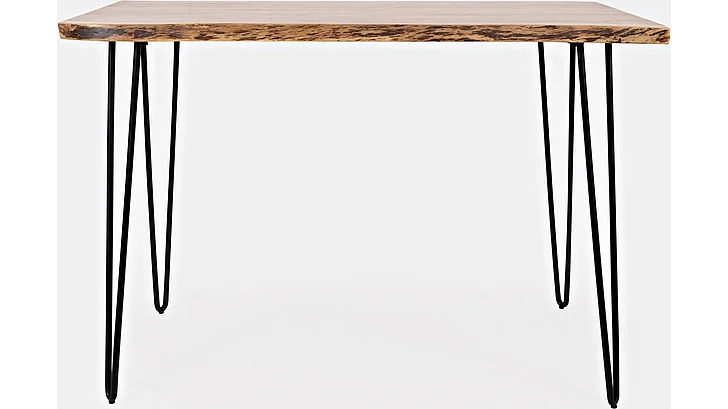 Jofran Nature's Edge 52" Live Edge Counter Height Table in Natural 1985-52
