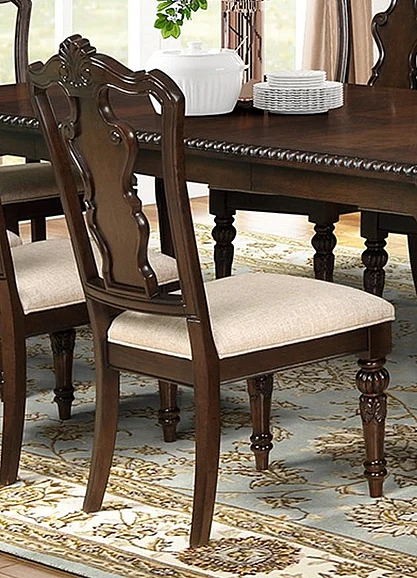 Emma Mason Signature Artisan Root Artisan Root Traditional Side Chair (Set of 2) in Mahogany
