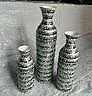 UMA Wood Decorative Vase in Blue 19963