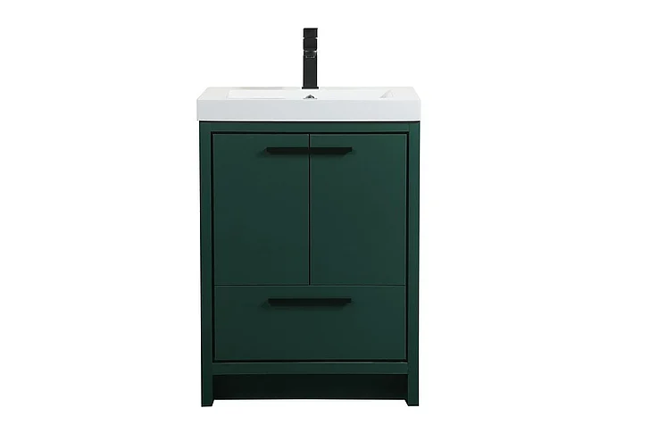 Elegant 24 In. Single Bathroom Vanity in Green VF46024MGN CLOSEOUT