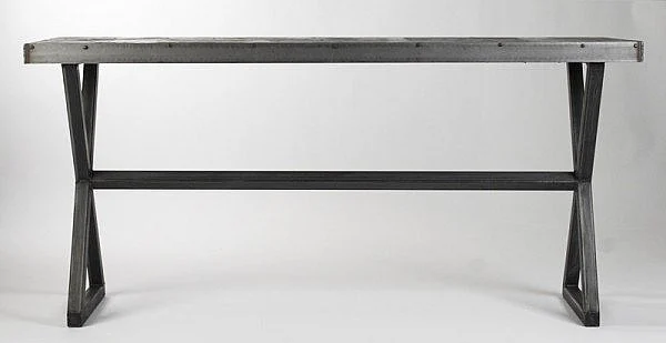 Zentique Cris Console Table in Gray 1035