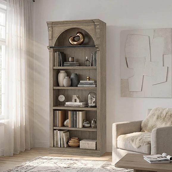 Emma Mason Essentials Austria 94” Tall Bookcase in Brown HO248-409415
